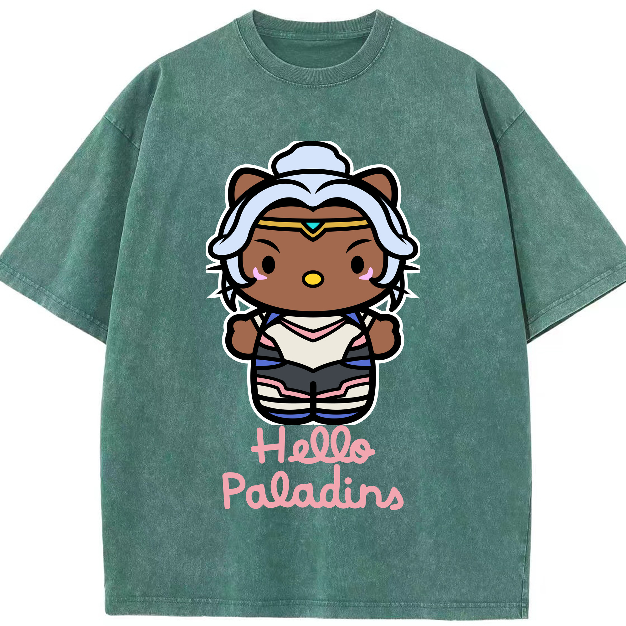 （画像用） Hello Kitty ハローキティ 綿100% ヴィンテージ風 半袖Tシャツ（フロントプリント）